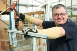 A installer in Granada secondary glazing factory 